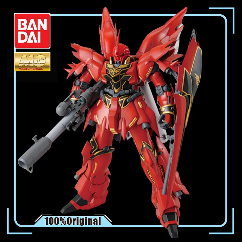 BANDAI MG 1/144 MSN-06S Sinanju GUNDAM экшн-игрушка фигурки до сборки модель для мальчика любимый