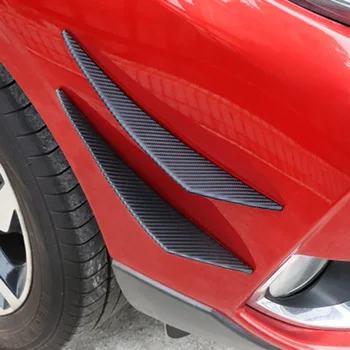 

4pcs/set Universal Fit Front Bumper Lip Diffuser Splitter Fins Body Spoiler Canards Valence Chin Car Tuning Canard