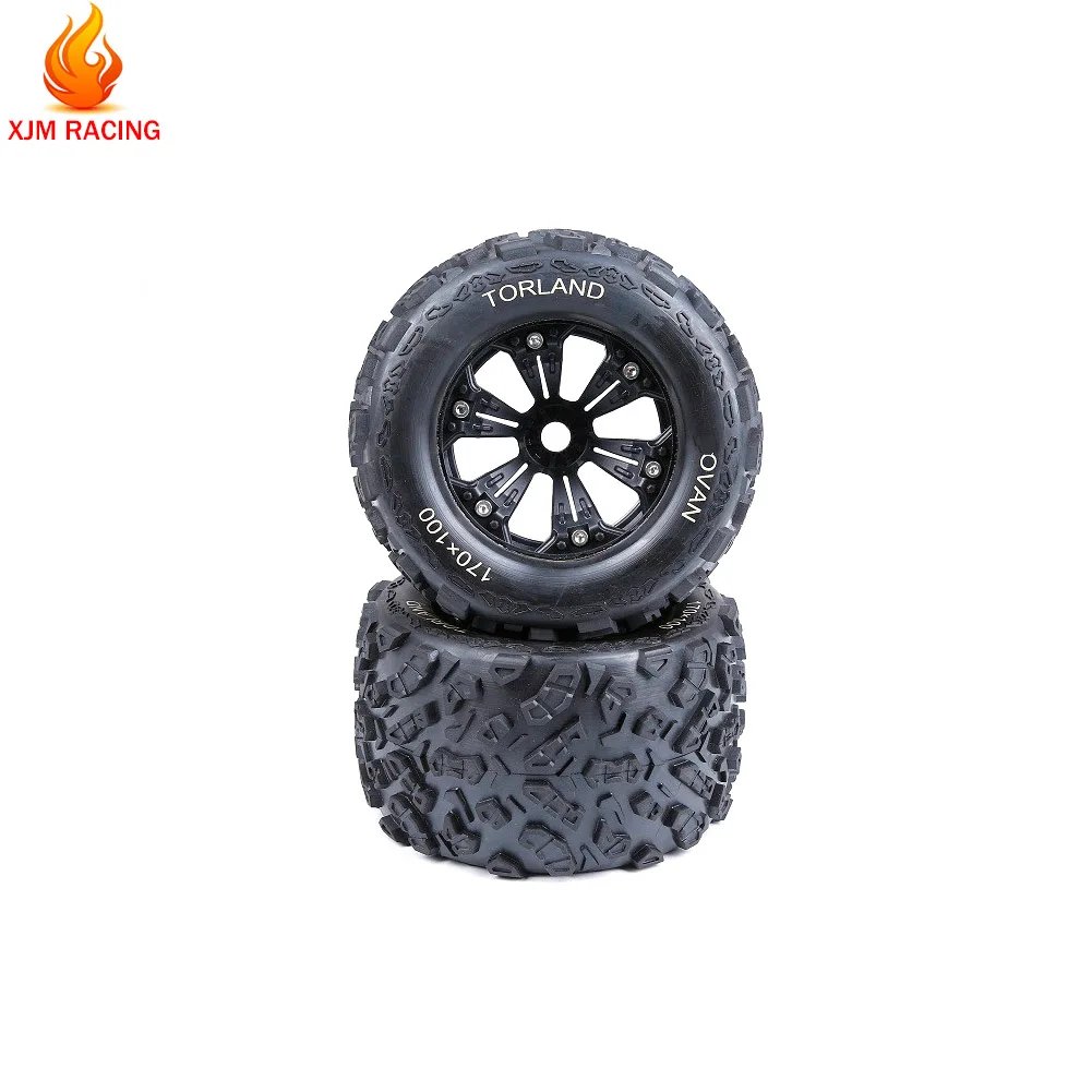 Комплект шин Knobby для 1/8 HPI Racing Savage XL FLUX Rofun Rovan Torland Truck Rc Car Toys Запчасти RC MONSTER