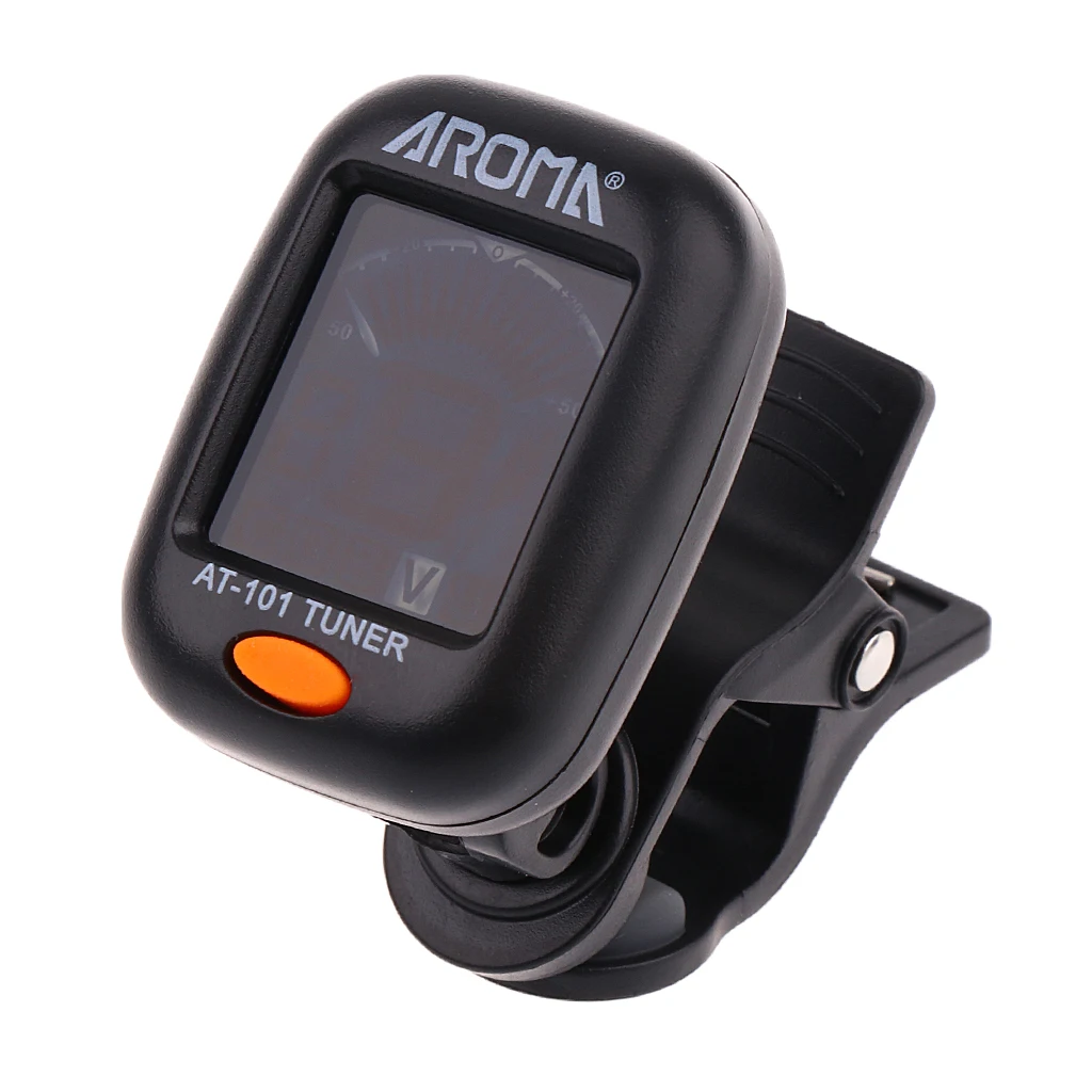 Digital Clip-on Guitar Tuner For Acoustic Guitar Parts 360 Degree Rotatable