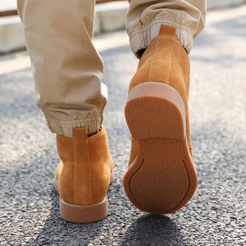  Xiaomi DS Desert Boots Casual Cow Suede Leather Men's Boots Rubber Sole Wear resistant High Boots A