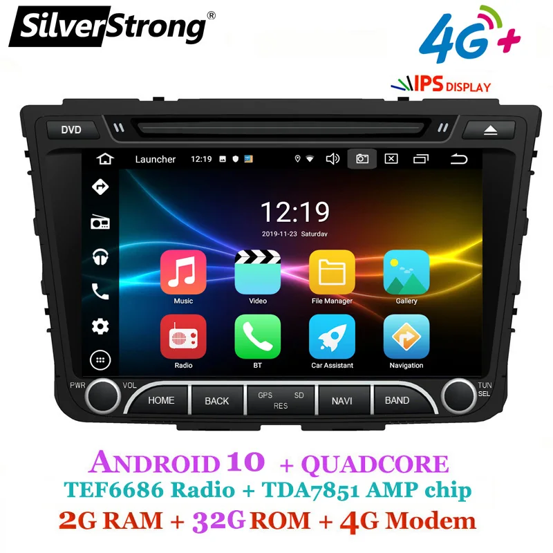 OctaCore IPS 4G 64GB Creta автомобильный DVD для Hyundai ix25 Android10 GPS радио медиаплеер