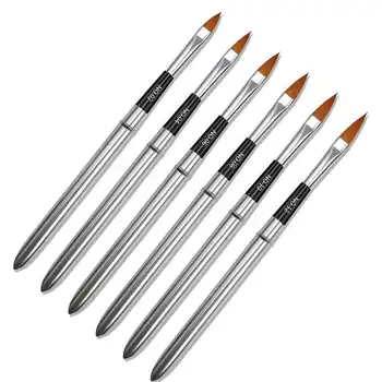 

Nail Crystal Pen For Manicure Gel Brush For Nail Art Carving Brush 6 Pcs/Set UV Gel Brush For Gel Nail Polish Painting Drawing