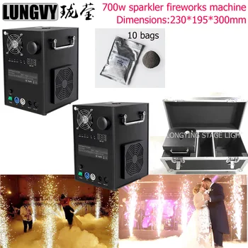 

Free Shipping 2IN1 Road Case Big Cold Firework Cold Sparklers Indoor Fountain Fireworks Sparkular Machine with Titanium Powder