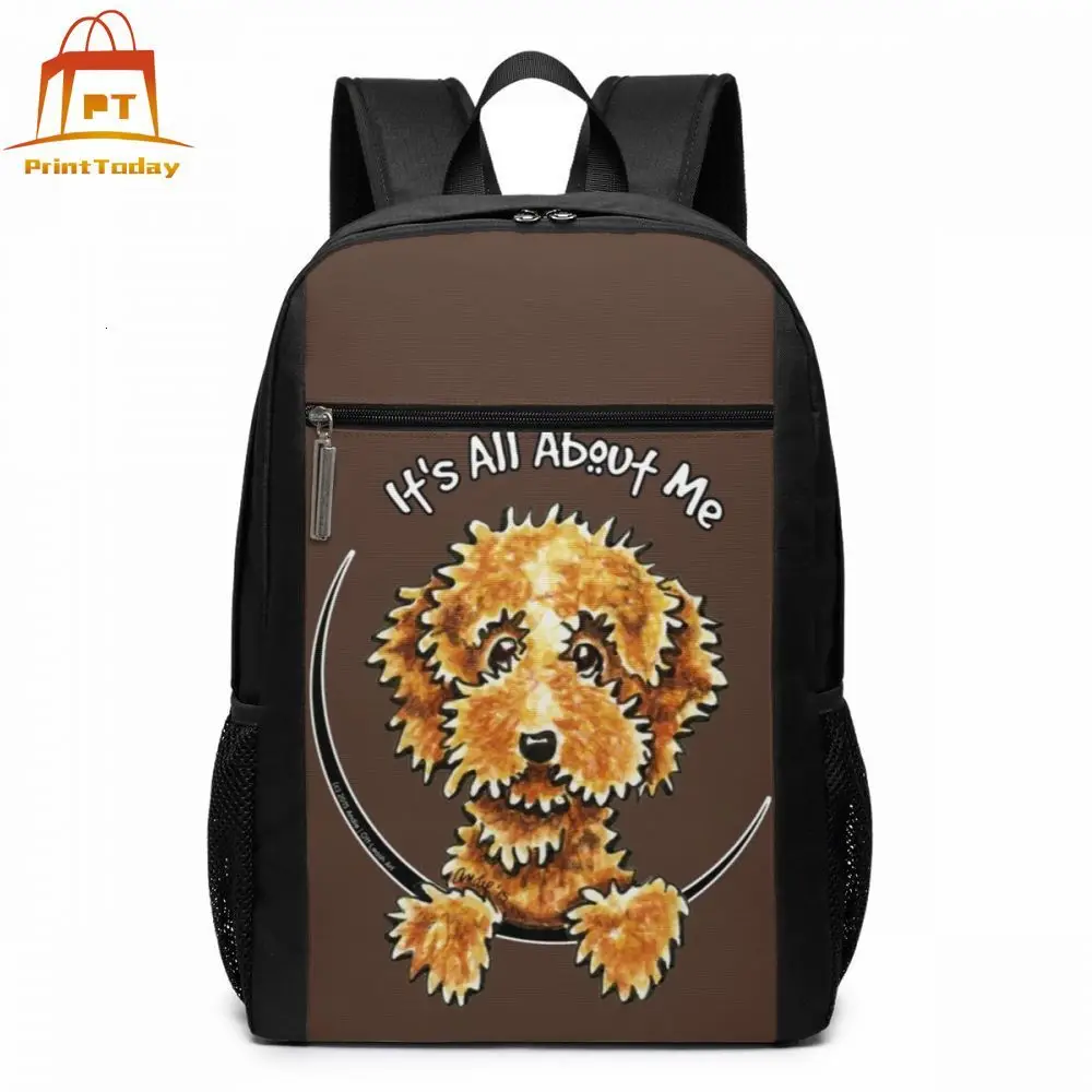 Poodle рюкзак рюкзаки мужские-Женские трендовые сумки подростковые