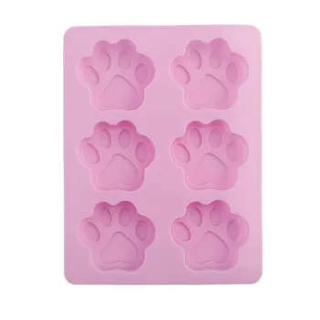 

Hot Cookie Baking Molds Dog Paw Silicone Mold Cake Decorating Tools Cookie Cutter Pastry Accessory Kitchen Accessoriess