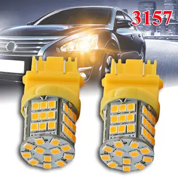 

2pcs 40W 3157LED Bulb Turn Signal DRL Parking Light Bulbs White/Amber 12V Backup Light 5050 SMD Reverse Light Bulb