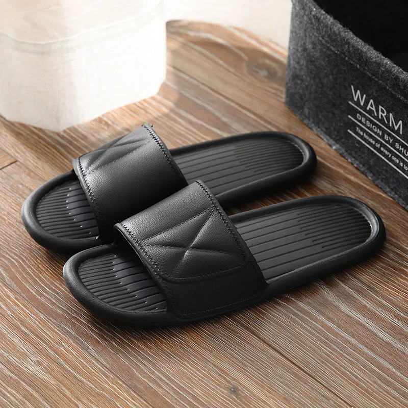 2021 Couples Stylish Adult Sandals Slip-Proof Thick-Soled Indoor Outdoor Slippers Men Flip Flops House Sleepers Shoes Woman Home 
