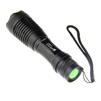

Flashlight XML T6 LED 2500 Lumen Flashlight Focus Torch Zoom Lamp Light Power by 18650 battery #4E27