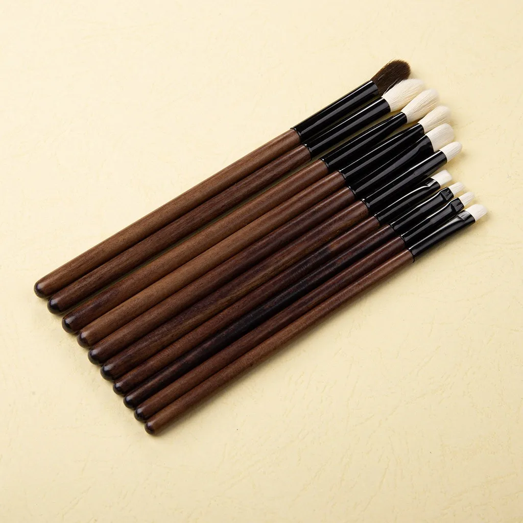 

13 Pcs Makeup brushes set Makeup Tools High Quality Wooden Handle Eye Shadow Makeup Brush Set maquiagem 8W5