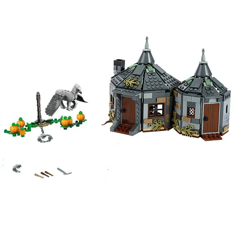 Новый 11343 Поттер фильм Хагрид хижина: Buckbeak's Rescue 496 ШТ Строительные блоки Кирпич