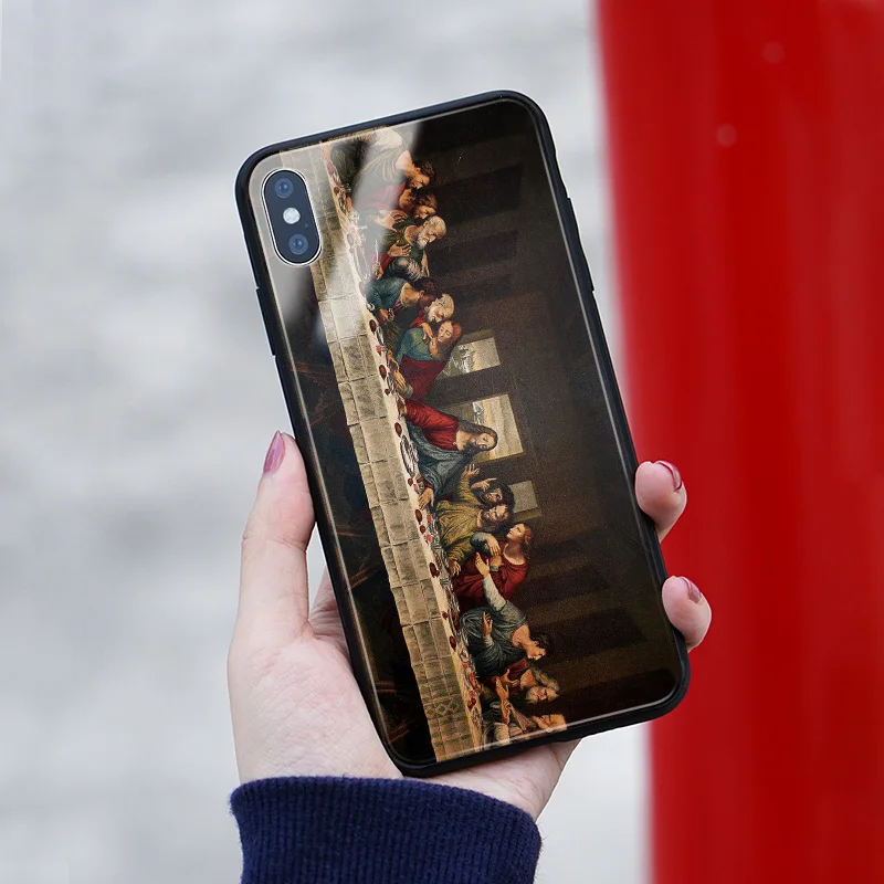 Чехол для телефона с мягким силиконовым стеклом iPhone SE 6 6s 7 8 Plus X XR XS 11 12 mini pro