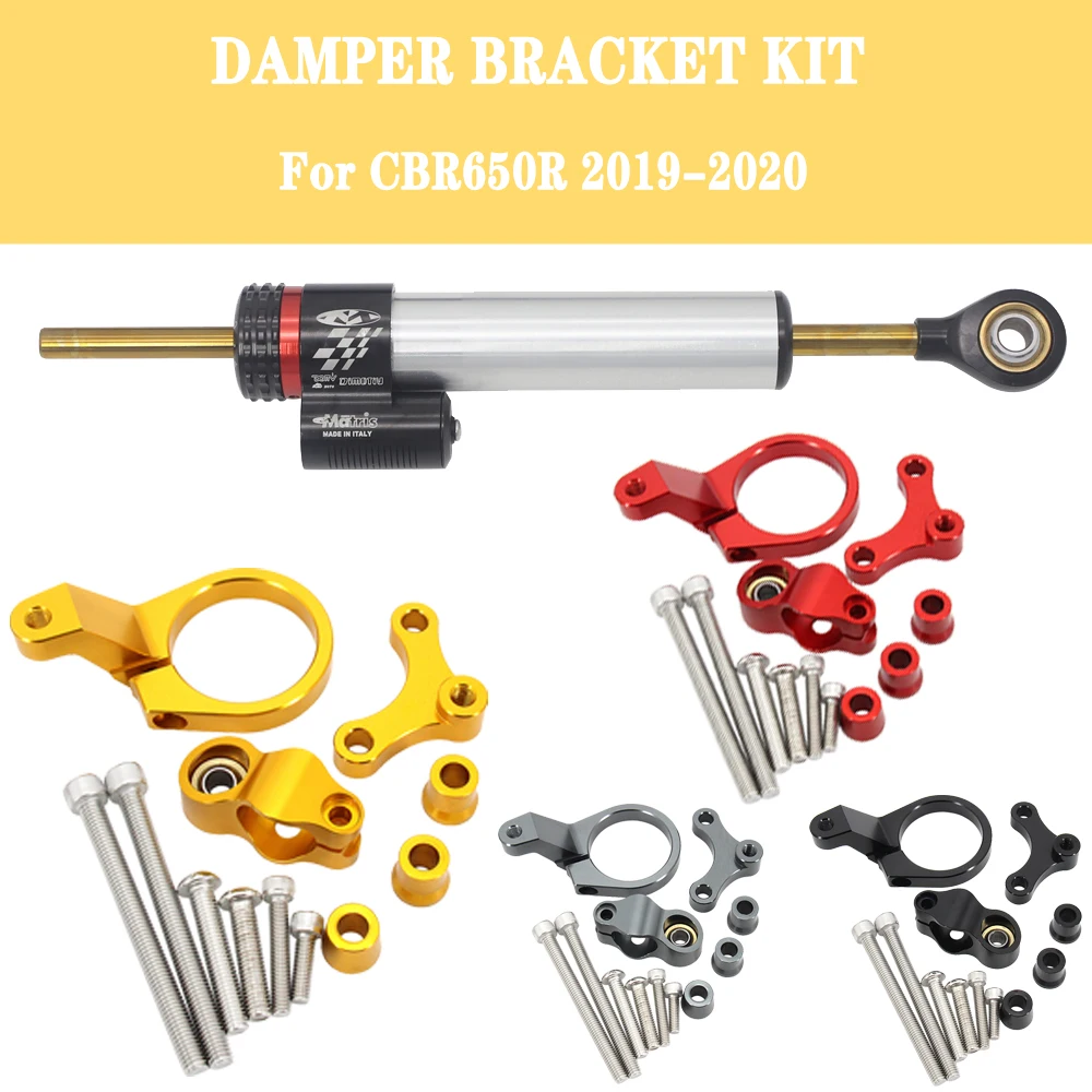 

For HONDA CBR650R cbr650r mechanical vibration damping shock absorber Motorcycle Steering Stabilizer Damper Bracket Mount 19-20