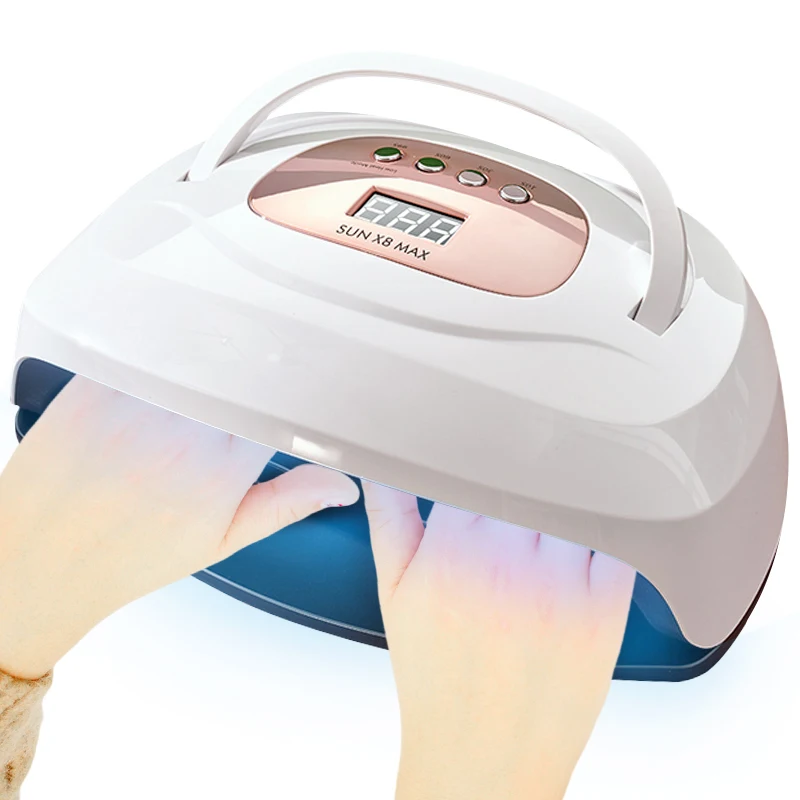114W Portable UV LED Nail Lamp Compact Gel Dryer Big Room For Two Hands Curing Light Professional Manicure Pedicure Tool | Красота и