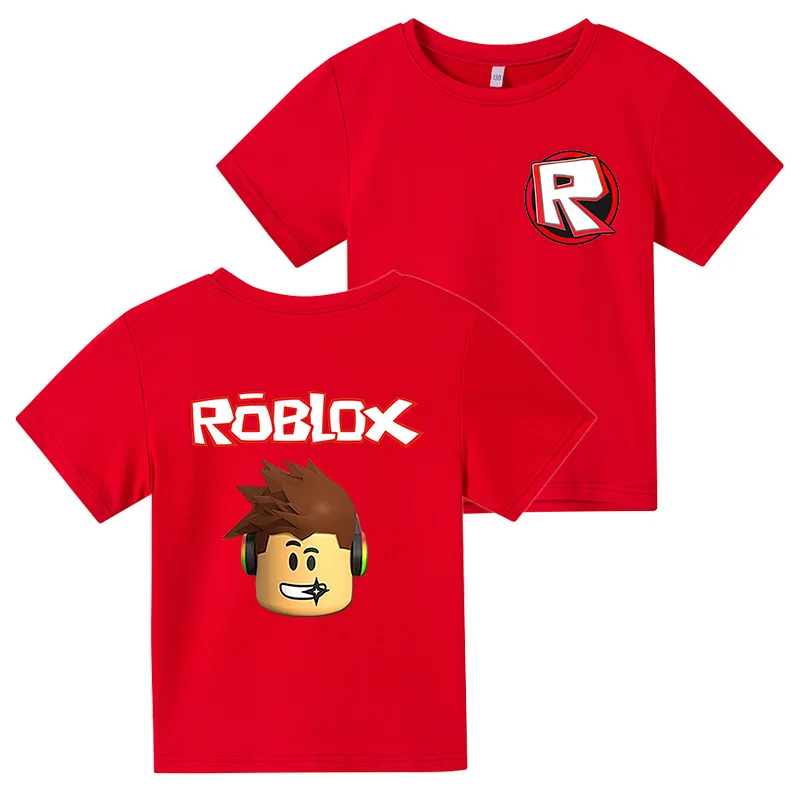 Новая летняя модная детская одежда Robloxing футболка 3D для мальчиков и девочек