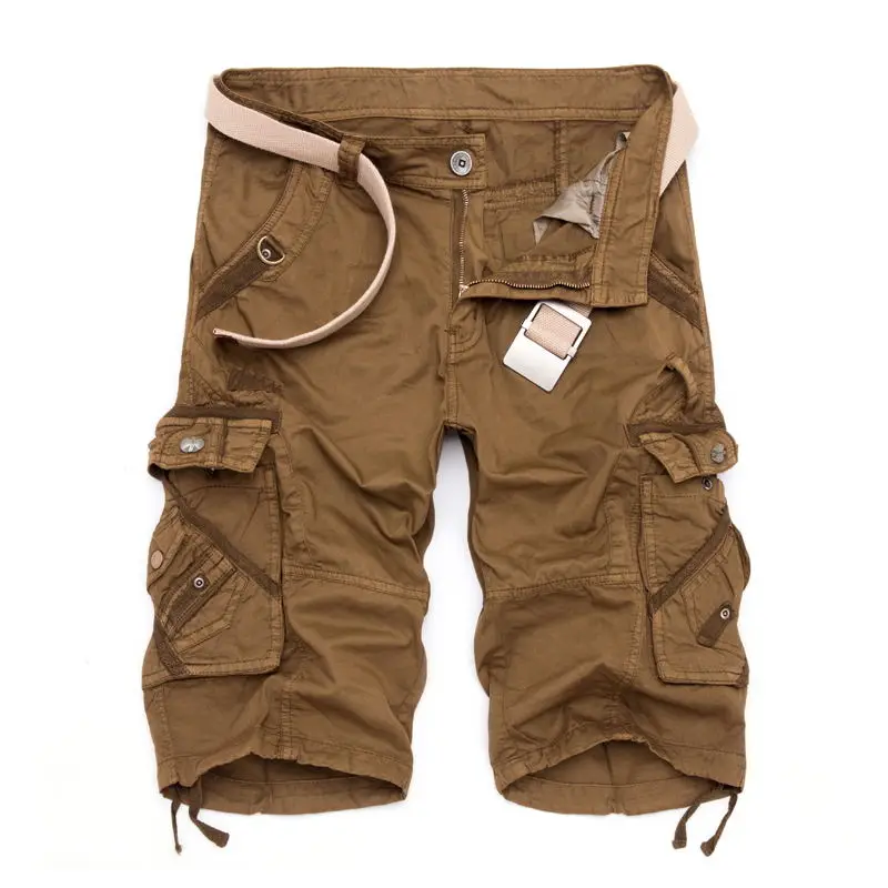 Новые летние мужские карго шорты Бермуды мужские повседневные хлопковые карго шорты для мужчин камуфляжные комбинезоны военные камуфляжные шорты