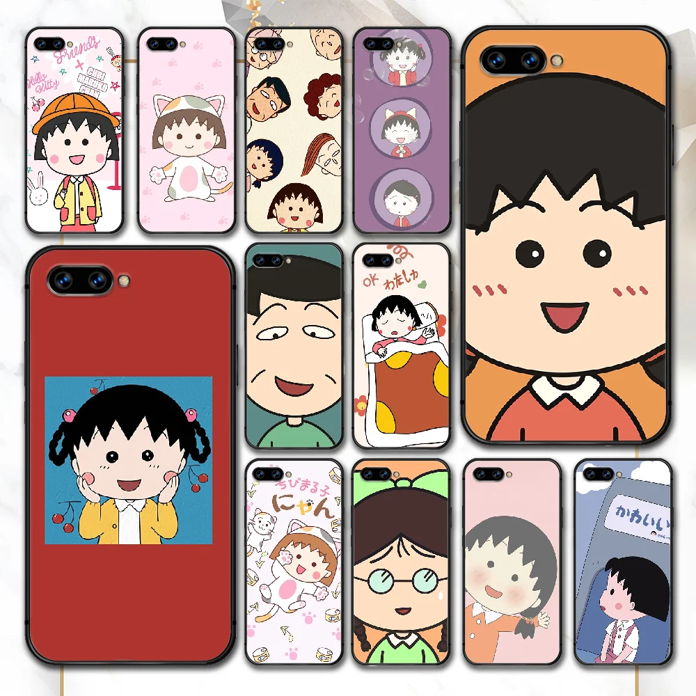 Chibi Maruko Chan Cartoon Cute Phone Case For Huawei Honor 6A 7A 7C 8 8A 8X 9 9X 10 10i 20 Lite Pro Play black Shell Tpu Cell | Мобильные
