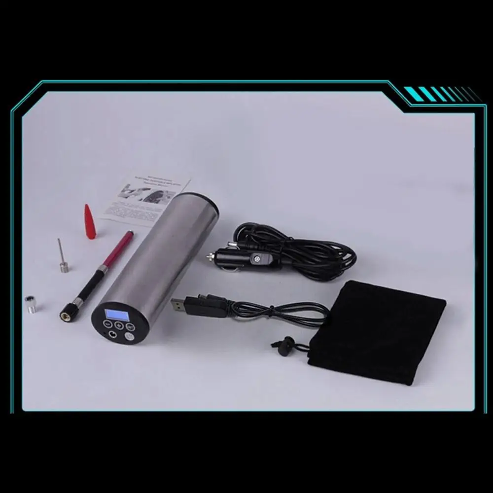 Умный USB беспроводной цифровой светодиодный автомобильный воздушный компрессор насос ручной автоматический насос для велосипедных шин Электрический воздушный насос