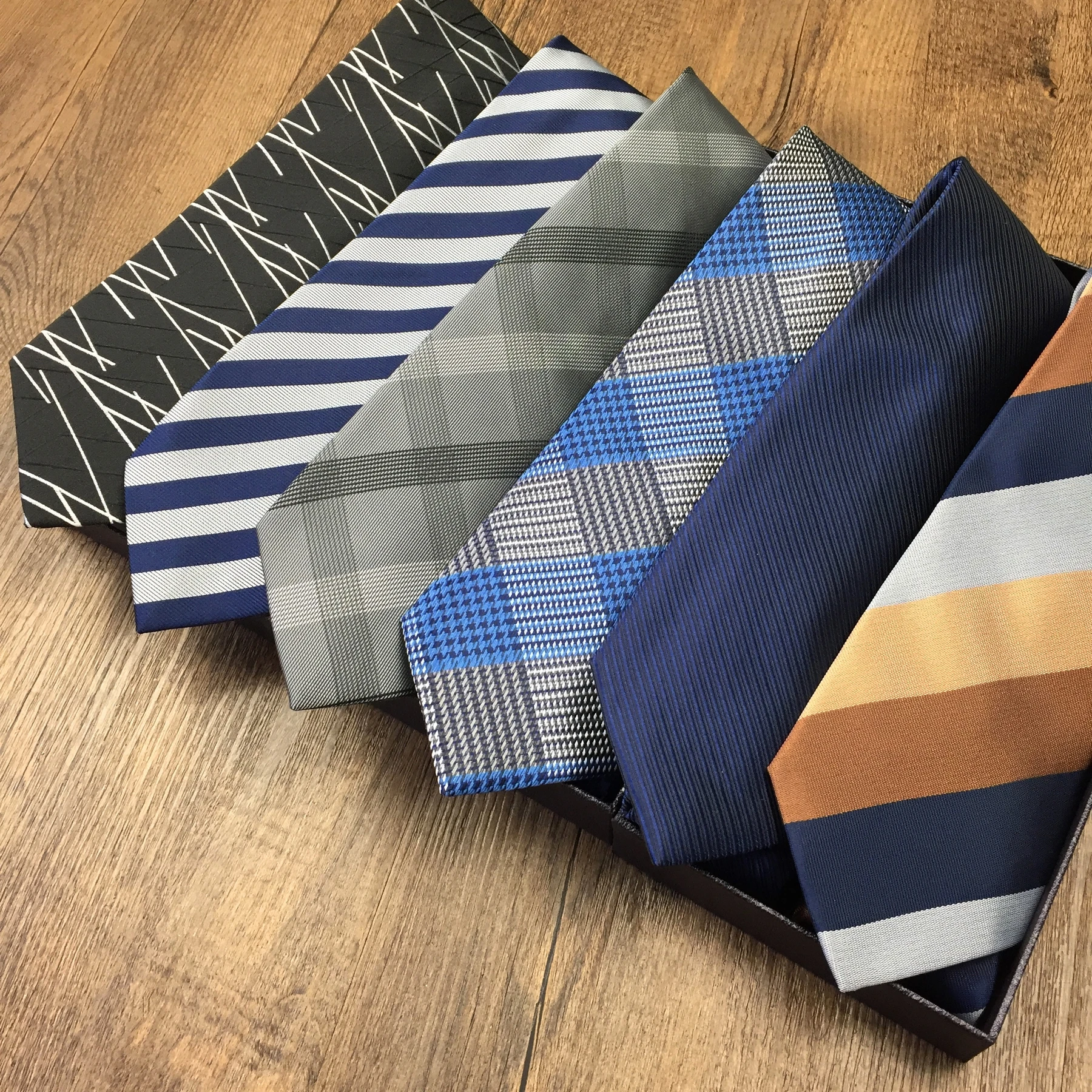 Colorful 63" 160cm Neckties Silk Business Ties for Men Extra Long Size