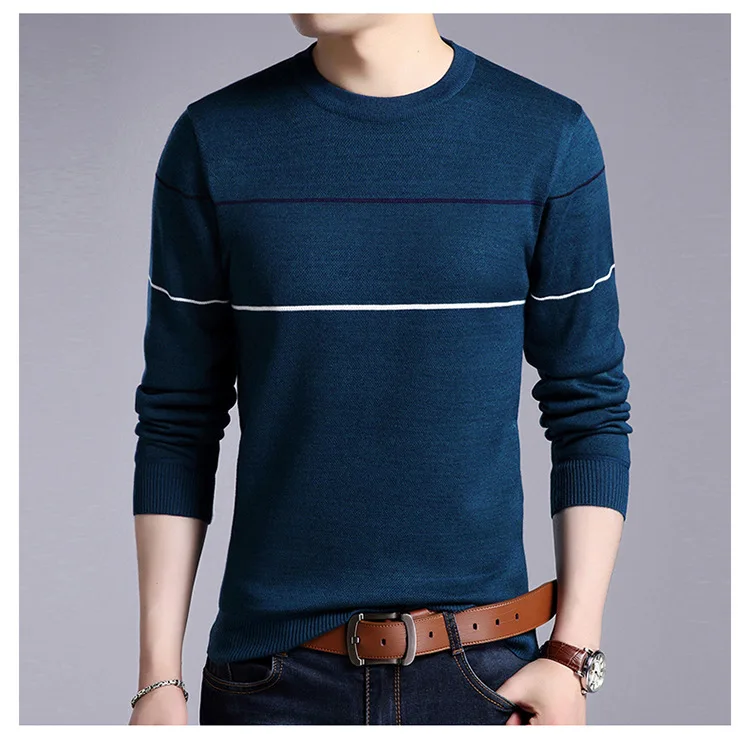 Свитер для мужчин осень зима мужская мода пэчворк цвет тонкий пуловер свитер популярно среди молодежи логотип Повседневный красивый трикотаж
