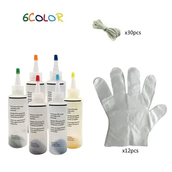 

DIY Tie Dye Kit Kids Tie Dye Art Set One-Step Adults Fabrics Dye Paints Supplies F3MD