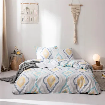

Home Quilt Sets Polyester 3 Piece Duvet Cover Pillowcase King Queen Twin Luxurious Soft Beding Set Bedding White