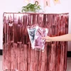 New Table Skirt Wedding Decoration Table New Year Easter Decoration For Home Birthday Party Decor Metal Rain Tinsel Table Skirt 2