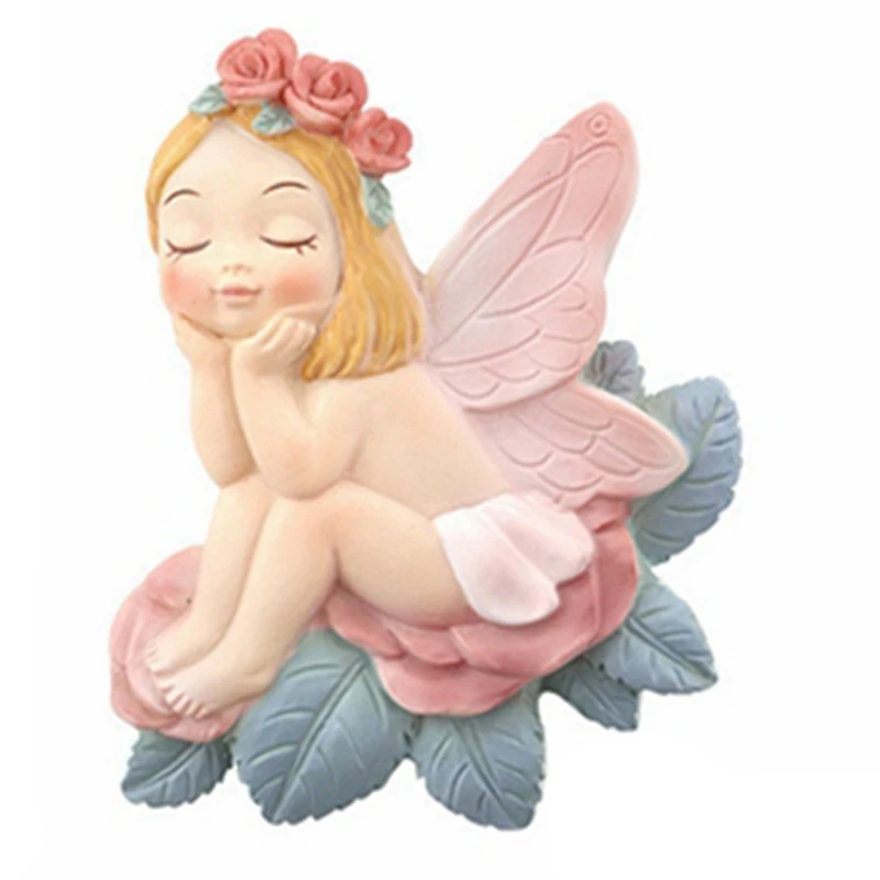 

Flower Girl Switch Sticker Wall Decor Miniature Resin Home Light Switch Decor Decals