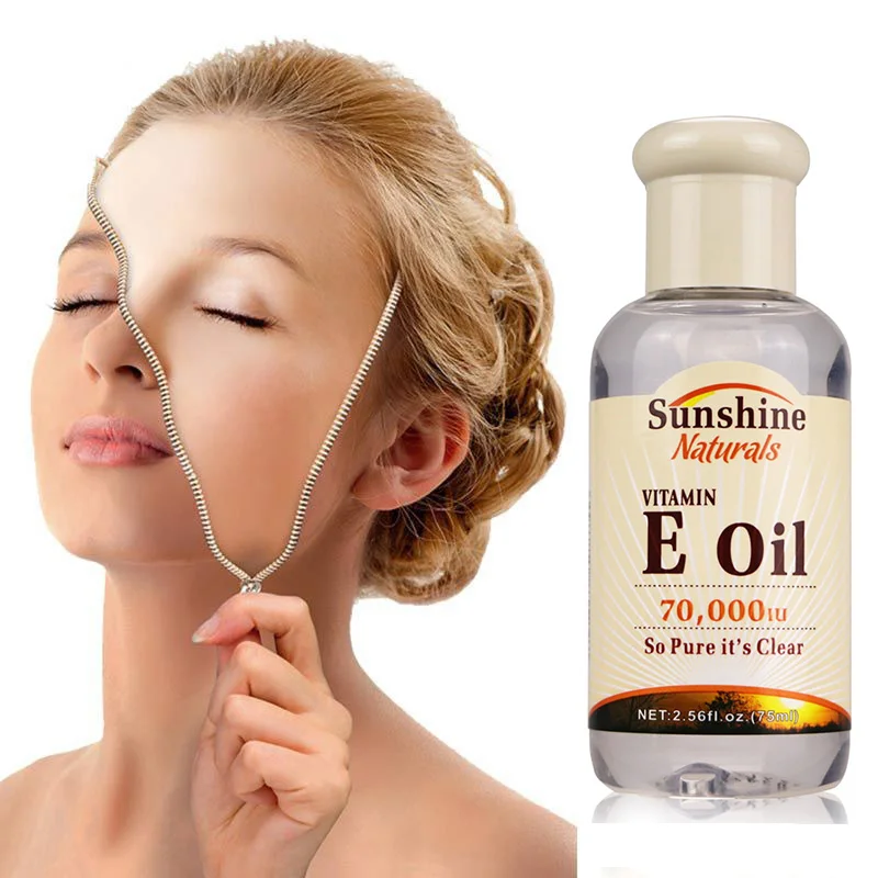 

1PCS 75ml vitamin E Oil essential Natural oil pure organic Anti aging morning and night essential oil Face Serum TSLM1