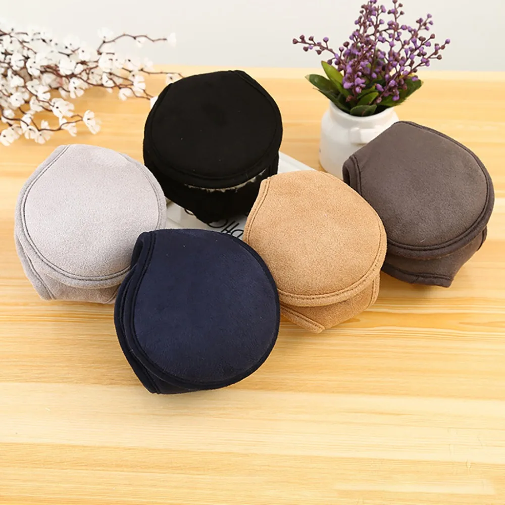 Ear Muffs Winter Ear Warmer Foldable Earmuffs Cover Mens Womens Behind the Head Band  orejeras de invierno (6)