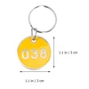 50Pcs Aluminium Alloy Storage Tags Metal Numbers Plates Numbered Key Numbered Tags 1-50(Number 1-50) 4