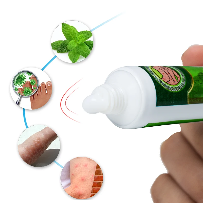 10pcs Skin Problems Treatment Eczema Ointment Herbs Antibacterial Cream Analgesic Anti-Itching Psoriasis Plaster D2616