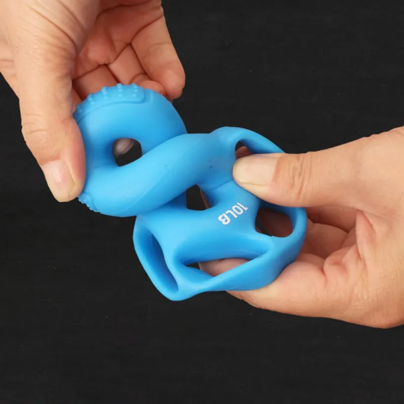Grip rubber ring ладони удар палец реабилитации хват тренировочный кольцо случайный цвет