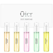 5 шт./компл. Для женщин пульверизатор для духов, парфюмированный ко Дню Святого Валентина настоящее Модные женские Цветок фруктовый аромат духи с коробкой