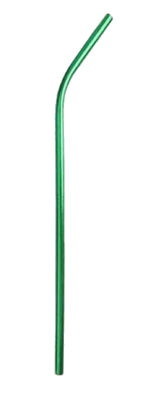 green bent 25 шт. Нержавеющая сталь питьевые соломки, прямые и изогнутые многоразовый фильтр чайные, кофейные инструменты вечерние Барные аксессуары - Цвет: green bent