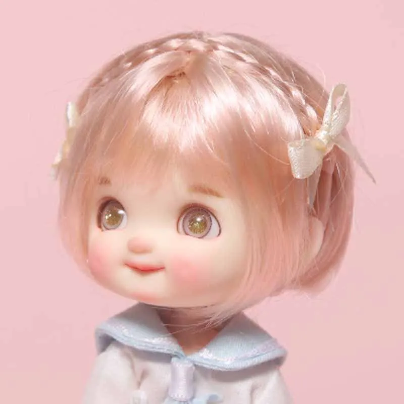 BJD парики куклы милые волосы для 1 8 bjd молочного волокна блестящие только парик