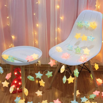 

6M 40LED Crack Star Garland Battery Light String Decorative Christmas Tree Fairy Home Party Outdoor Indoor Decor Lights