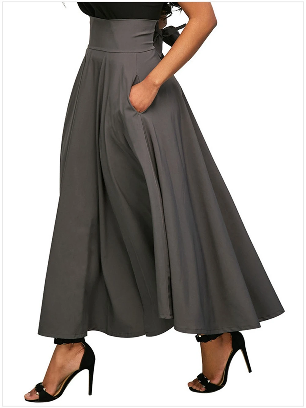 Юбки для Хэллоуина женские с высокой талией плотные юбки Boho Kawaii повседневная юбка в складку Элегантные зимние 90 Femme Jupe черные юбки