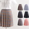 GOHYPDUG School Dresses Plaid Pleated Skirt Students Cosplay Anime Pleated Skirt Jk Uniforms Sailor Suit Short Skirts for Girl 1