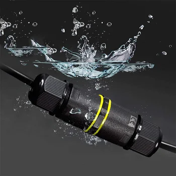 

Waterproof Outdoor Cable Connector IP68 Connector External Sleeve Coupler 4mm-8mm (Pack of 4)