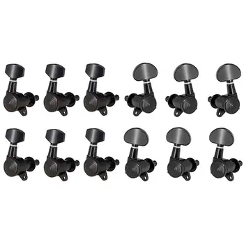 

2 Set Locked String Tuning Pegs Key Tuners Machine Heads Electric Guitar Lock Schaller Style-6R & 3R3L