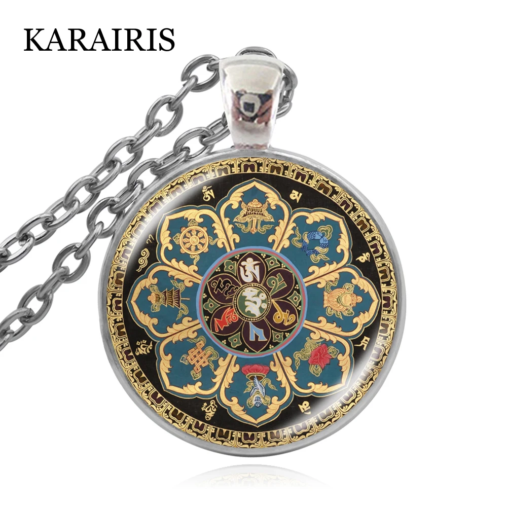 Стеклянная подвеска KARAIRIS в виде купола духовное ожерелье тибетская буддистская