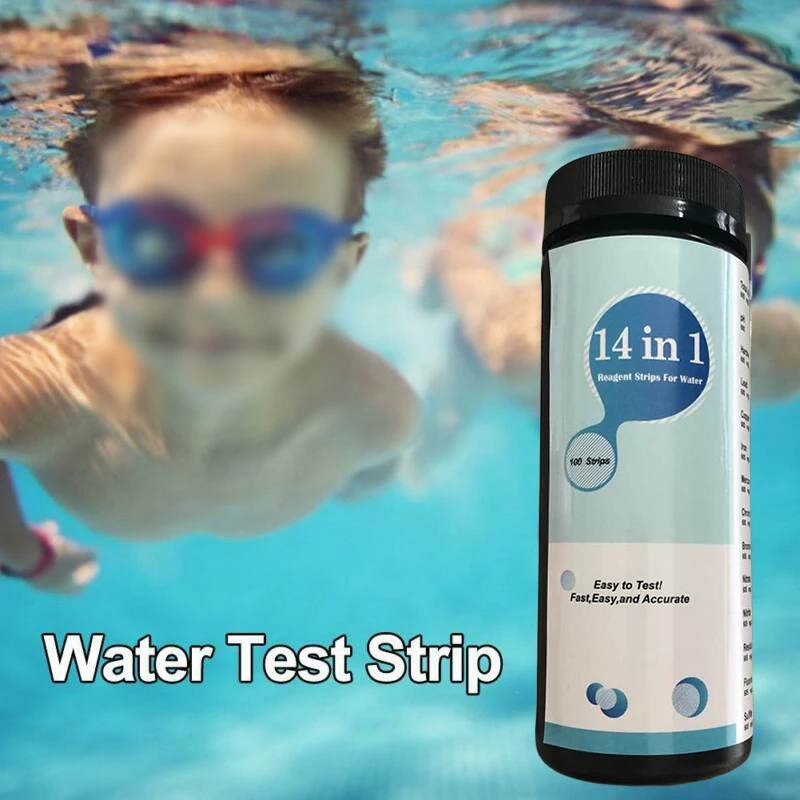 50 шт./компл. 14 см x 4 см бутылка Тесты полосок 14 в 1 PH плавательный бассейн питьевой воды