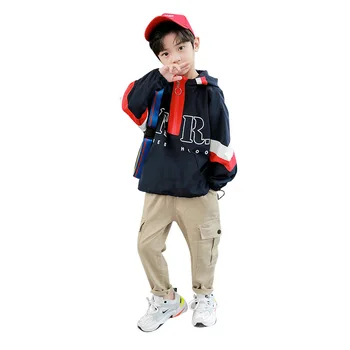 

Boys sweater jacket 2020 new handsome, big kids Korean version of bottoming shirt boys pullover top wholesale trend