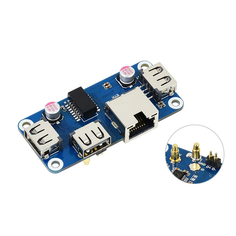 Waveshare Ethernet/usb-хаб HAT (B) для серии Raspberry Pi 1x порт Ethernet RJ45 3x USB s | Компьютеры и офис