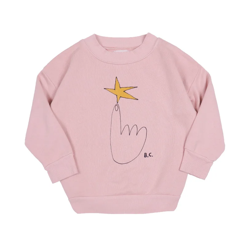 BC KIDS/Коллекция года, осенние толстовки для маленьких мальчиков свитер для маленьких девочек Одежда для мальчиков с героями мультфильмов детские топы для девочек