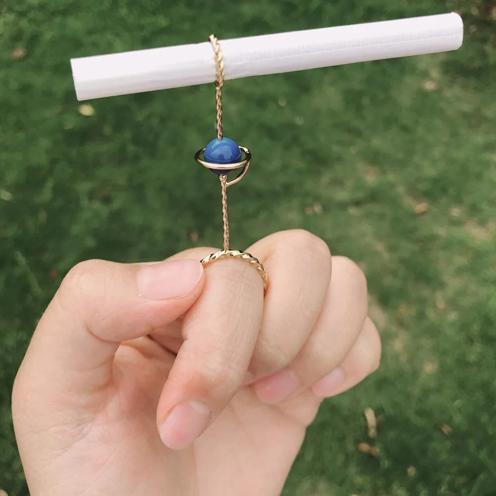 Vintage Cigarette Holder Ring Rack Finger Clip Universe planet stars Slim Cigarettes Smoking Accessories Adjustable Smoker Gift | Украшения