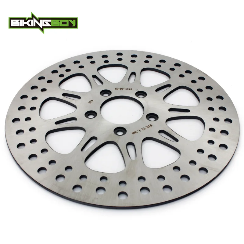 BIKINGBOY 11," Ротор дисковых передних тормозов FLHRC FLHTCU FLHX STREET GLIDE 08 09 10 11 12 13 FLTR/I FLTRX FLHTCUSE FLHXSE CVO - Цвет: UNPOLISHED NEW
