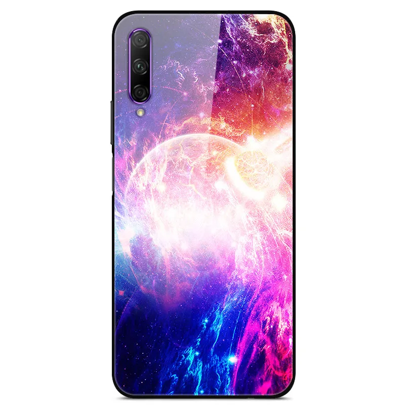 Для huawei Honor Play 3 чехол закаленное Стекло планета Космос крышка Стекло задняя крышка для huawei Honor Play 3 Play3 Жесткий PC Coque черный чехол для Honor Play 3 Стекло чехол