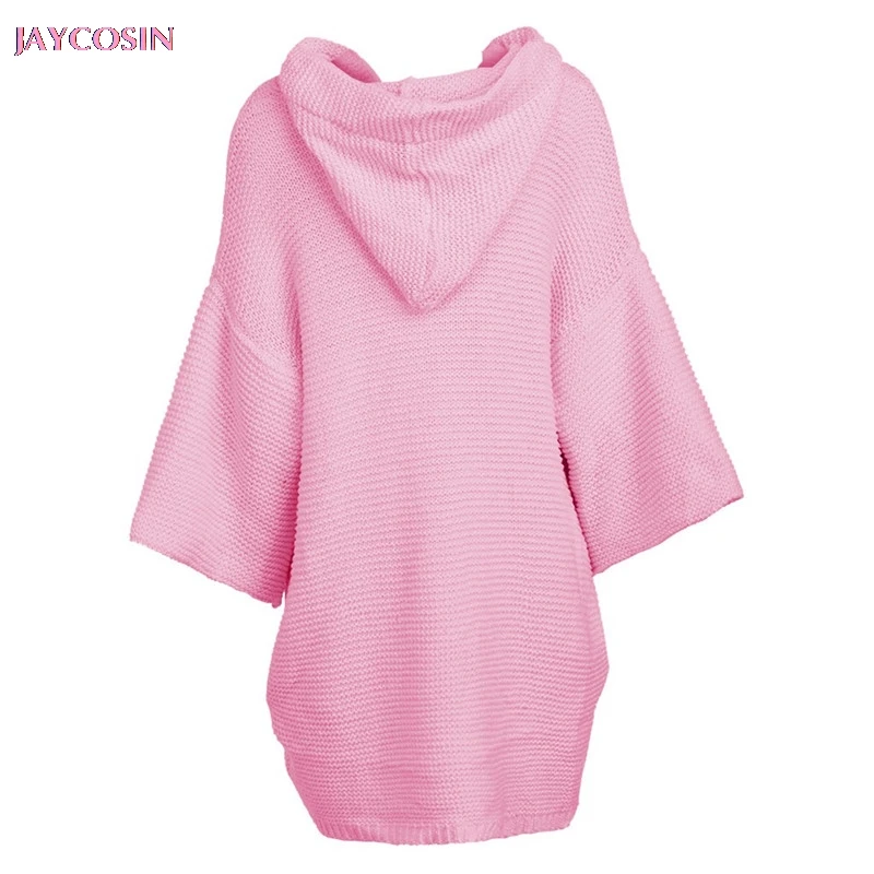 JAYCOSIN, женский свитер, кардиган, Hairball, свитер, Модный женский, вязанный, однотонный, с капюшоном, Pelaje femenino Manteau femelle#0820